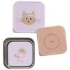 Lot de 3 boîtes à goûter inox Tiny Team Chat Lässig Produit 3