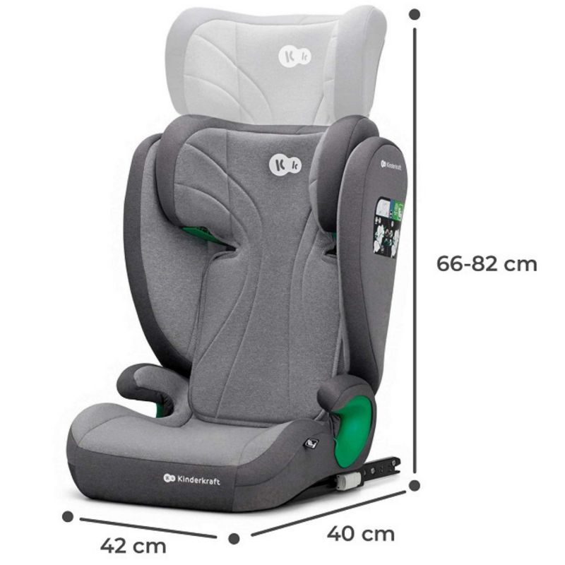 Siège auto Junior Fix 2 Plus i-Size Grey (groupe 2-3) Kinderkraft Produit 9
