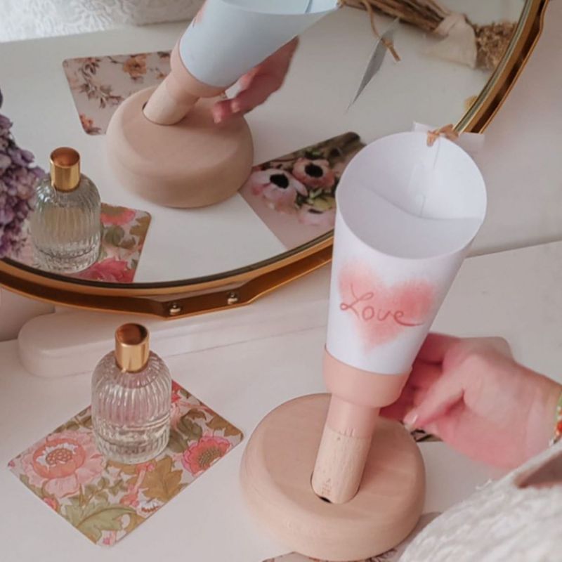 Coffret lampe nomade 5 en 1 Sweet Love-Rose poudré Maison Polochon Ambiance 3