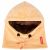 Variation Beige, marron, rouge du produit Cagoule polaire Warmy Tiramisu (6 ans et +) de la marque Hello Hossy