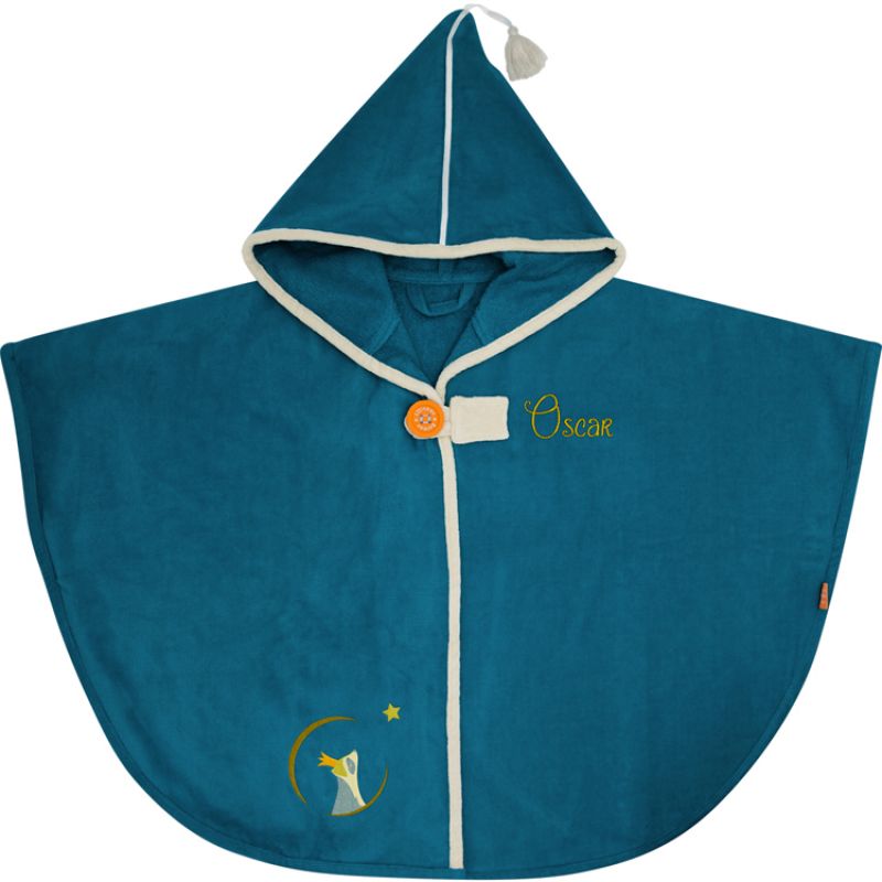 Poncho de bain raton laveur pétrole personnalisable (0-5 ans) L'oiseau bateau Produit 1