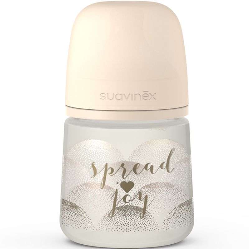 Biberon avec tétine symétrique SX PRO S Joy doré (150 ml) Suavinex
