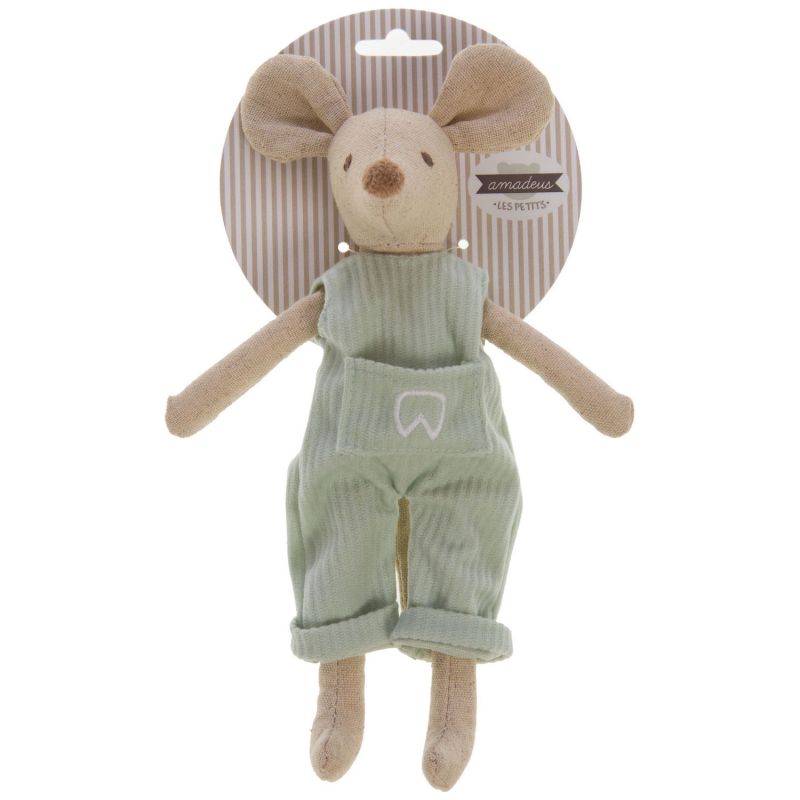 Peluche petite souris des dents (22 cm) Amadeus Les Petits Packaging 1