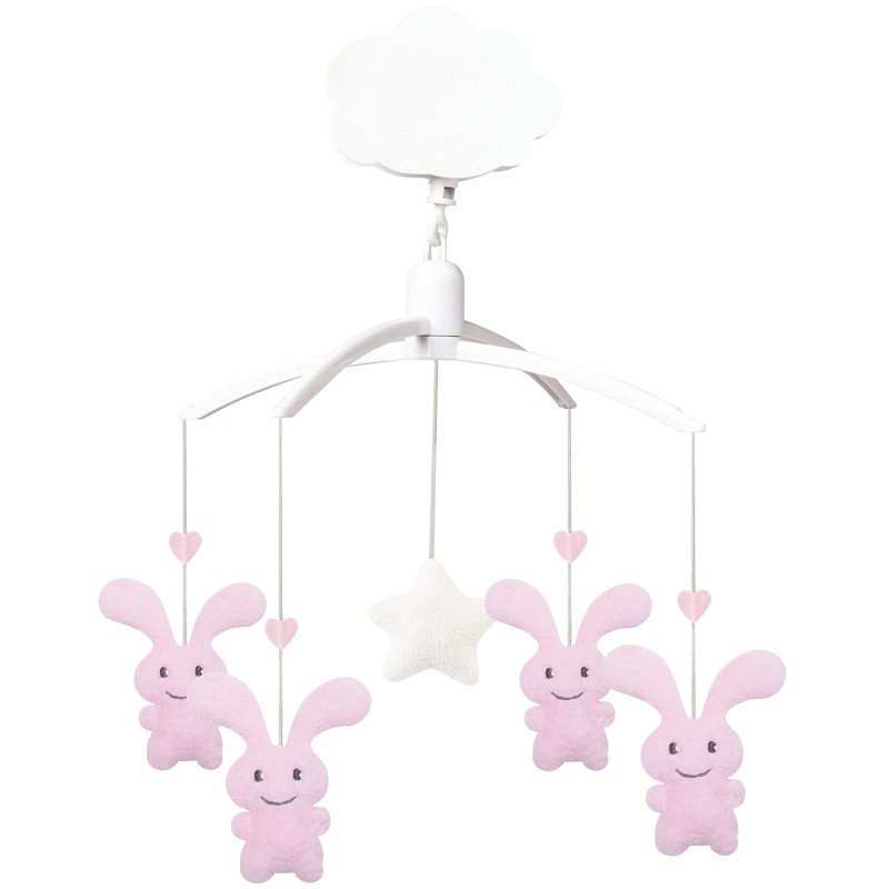 Mobile Musical Funny Bunny rose Trousselier