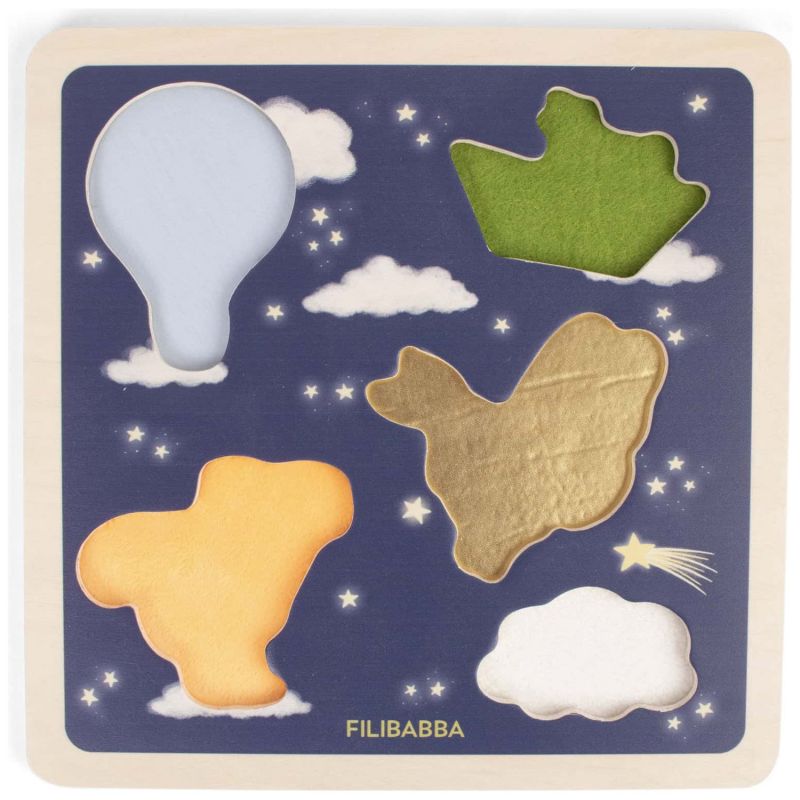 Puzzle sensoriel en bois Little Adventurers Filibabba Produit 3