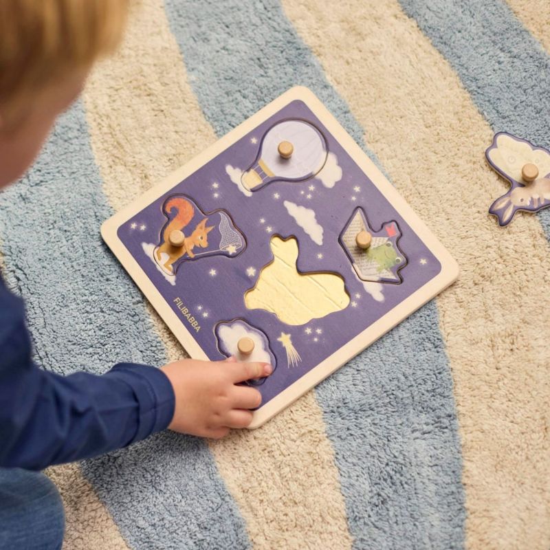 Puzzle sensoriel en bois Little Adventurers Filibabba Ambiance 5