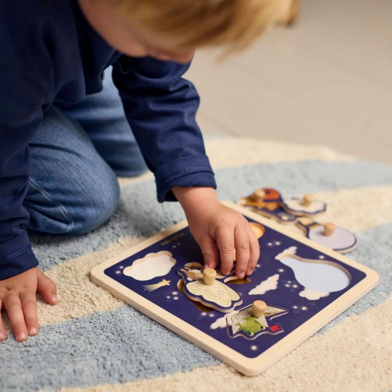 Puzzle sensoriel en bois Little Adventurers Filibabba Ambiance 6