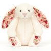 Peluche Bashful Lapin en fleurs Crème (18 cm)  par Jellycat