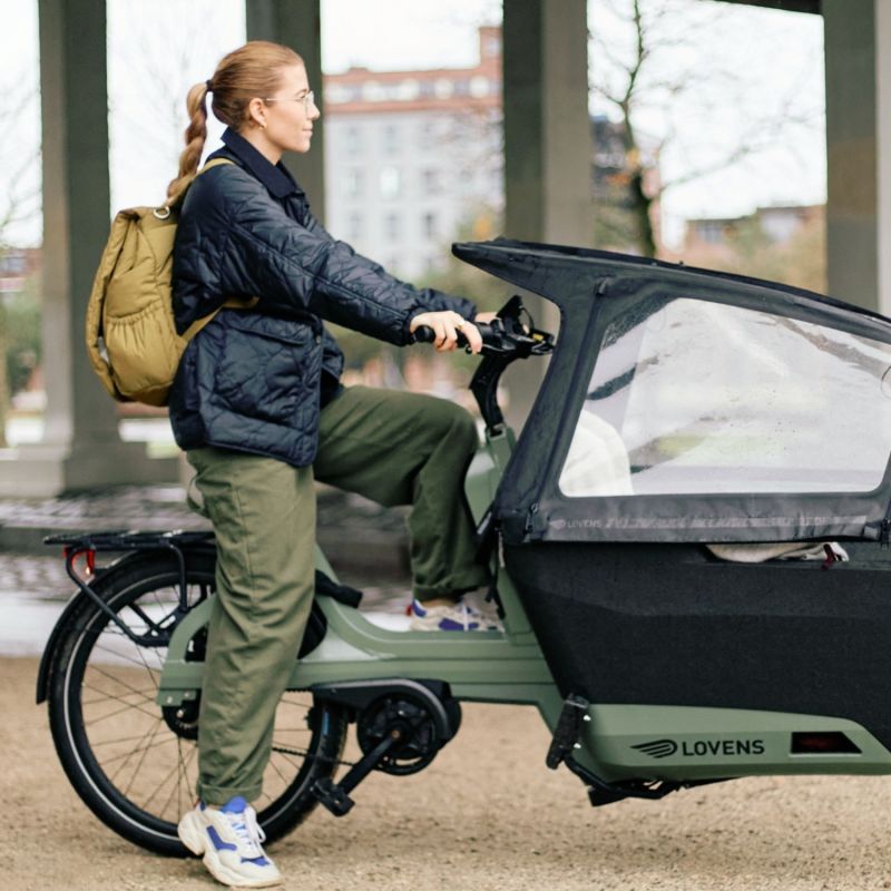 Sac à dos à langer Mellow kaki Childhome Ambiance 2