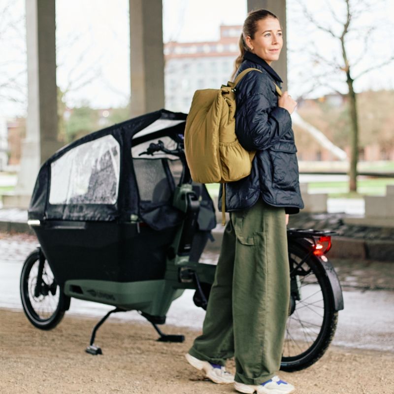 Sac à dos à langer Mellow kaki Childhome Ambiance 8