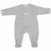 Pyjama chaud fille Poudre d'étoiles gris (6 mois : 68 cm)  par Noukie's
