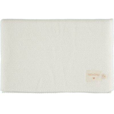 Couverture Bebe Tricotee Blanche So Natural 70 X 90 Cm