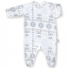 Pyjama léger jersey Apawi plum (0-3 mois : 50 à 60 cm)  par Bemini