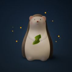 Lampe veilleuse hérisson Trois petits lapins