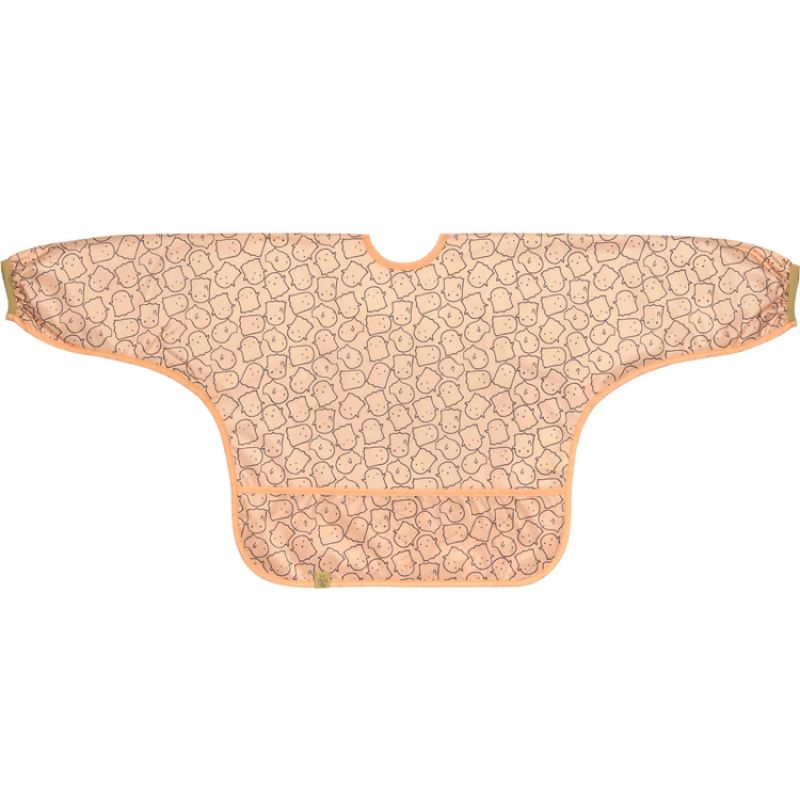 Bavoir manches longues avec poche Little Spookies pêche plastifié Lässig