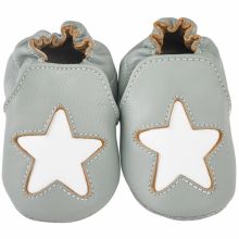 Chaussons cuir Cocon étoile gris (18-24 mois)  par Noukie's