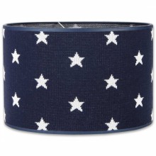 Abat-jour Star bleu marine et blanc (30 cm)  par Baby's Only