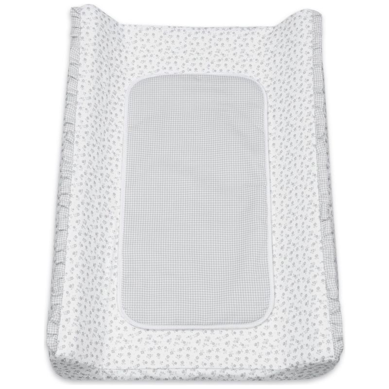Matelas à langer avec housse Little Bloom Fleurs Gris Pasito a pasito Produit 4