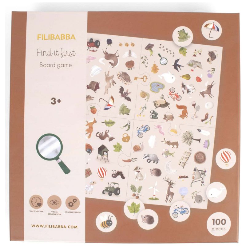 Jeu de société Qui le trouvera en premier ?  Filibabba Packaging 1