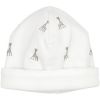 Bonnet de naissance en coton blanc Sophie la girafe (1-3 mois) - Trois Kilos Sept