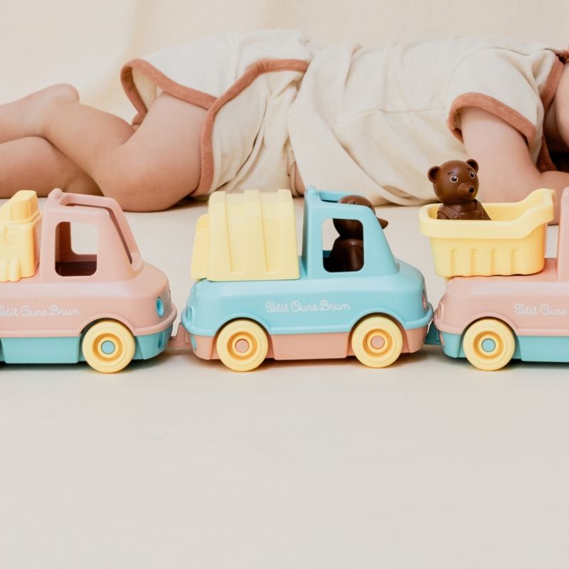 Camion Poubelle de Petit Ours Brun Menthe Simple Ambiance 5
