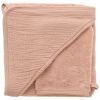 Cape de bain et gant bambou et gaze Mocha BB & Co Produit 1
