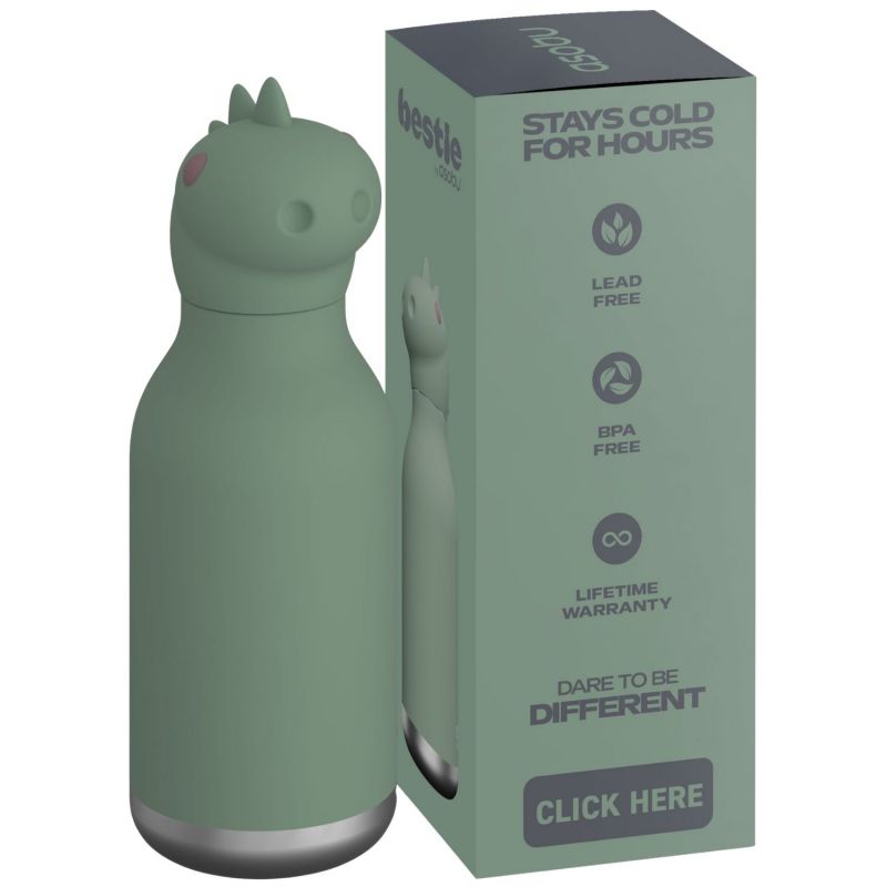 Gourde isotherme Bestie Dinosaure (460 ml) Asobu Packaging 9