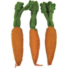 Lot de 3 carottes en feutrine  par Papoose