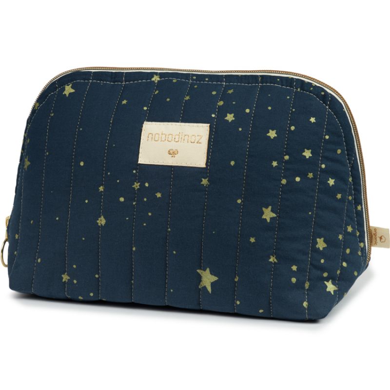 Trousse de toilette Holiday bleu nuit Gold stella Nobodinoz