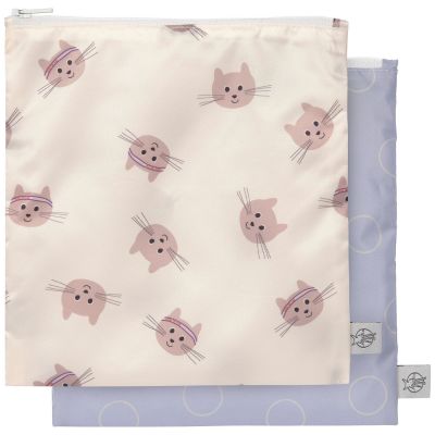 Lot de 2 Pochettes à goûter Tiny Team Chat