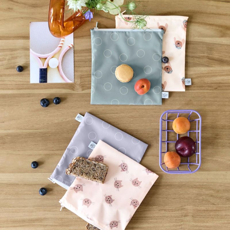 Lot de 2 Pochettes à goûter Tiny Team Chat Lässig Ambiance 4