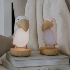 Veilleuse et enceinte Bluetooth Toucan Rose