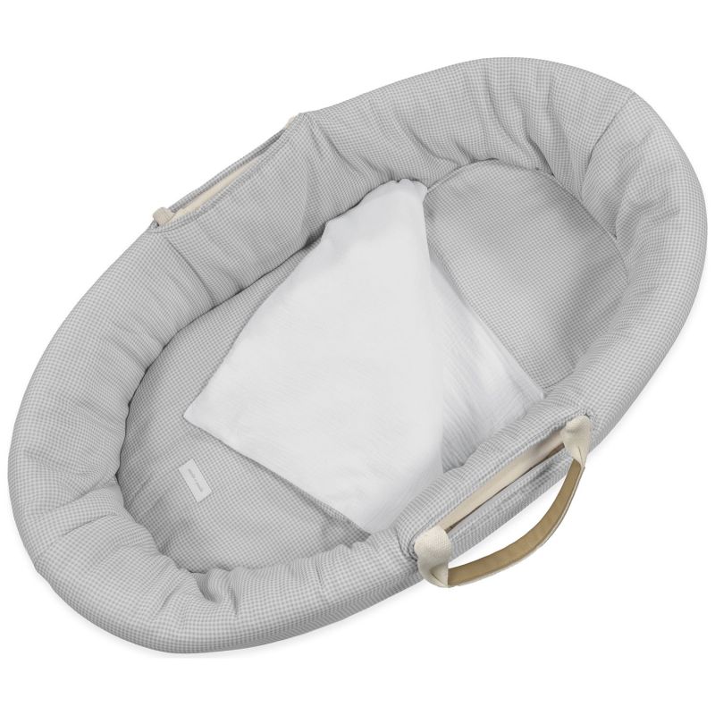 Habillage couffin Moïse Little Bloom Vichy Gris TOG 2,5 Pasito a pasito Produit 4