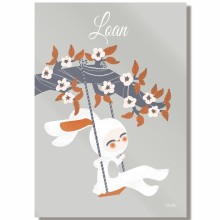 Tableau Les adorables costumés Le lapin personnalisable (20 x 29 cm)  par Kanzilue