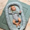 Doudou attache sucette Lune ash green vert  par Jollein