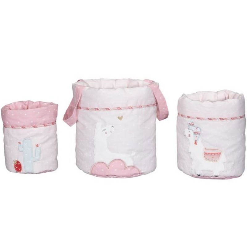 Lot de 3 paniers de toilette Mila Sauthon