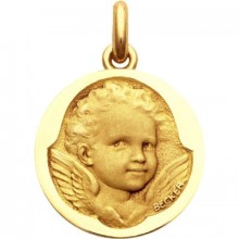 Médaille Ange Espiègle  (or jaune 750°)  par Becker