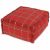 Variation Rouge du produit Pouf tissé Mapple Red (40x40 cm) de la marque Lorena Canals
