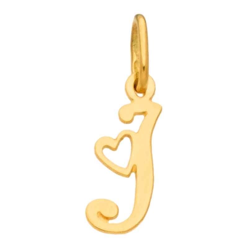 Pendentif initiale I (or jaune 750°) Berceau magique bijoux
