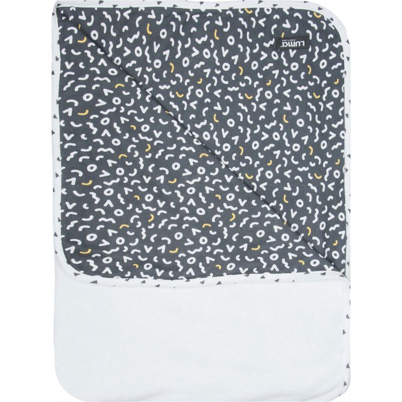Serviette de bain Memphis gris (100 x 75 cm) Luma Babycare