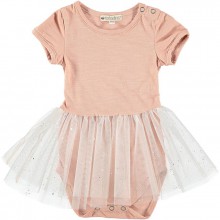 Body tutu manches courtes Tamuré Opera pink (3 mois : 62 cm)  par Nobodinoz