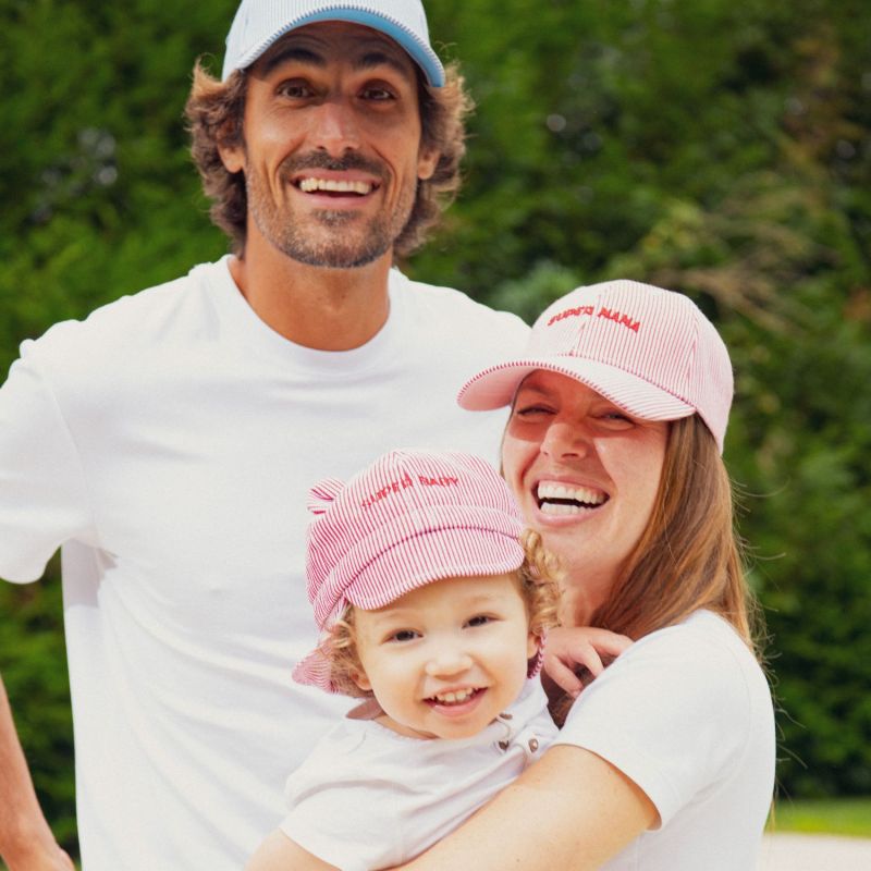 Casquette adulte Marinière Super Mama rouge (tour de tête 56-61 cm) Chamaye Ambiance 5