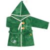 Peignoir Baleine Vert Fôret personnalisable (2-4 ans) L'oiseau bateau Produit 1