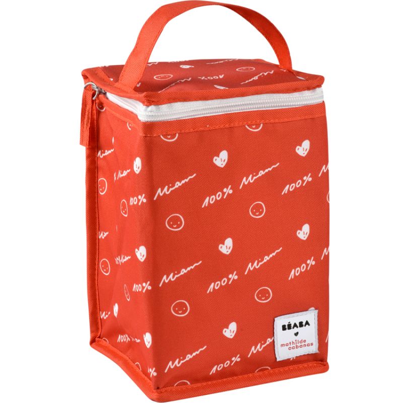 Sac isotherme rouge Béaba X Mathilde Cabanas Béaba