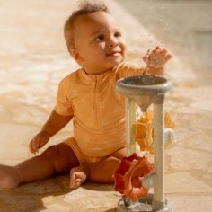 T-shirt de bain anti-UV manches courtes Seashells Sunny Yellow (6-12 mois)