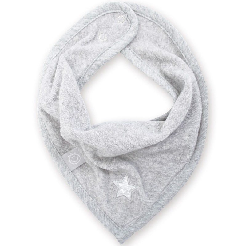 Bavoir bandana Stary frost jerry grey Bemini