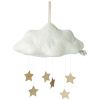 Décoration Nuage velours côtelé blanc avec étoiles à suspendre BT Chaps Produit 1