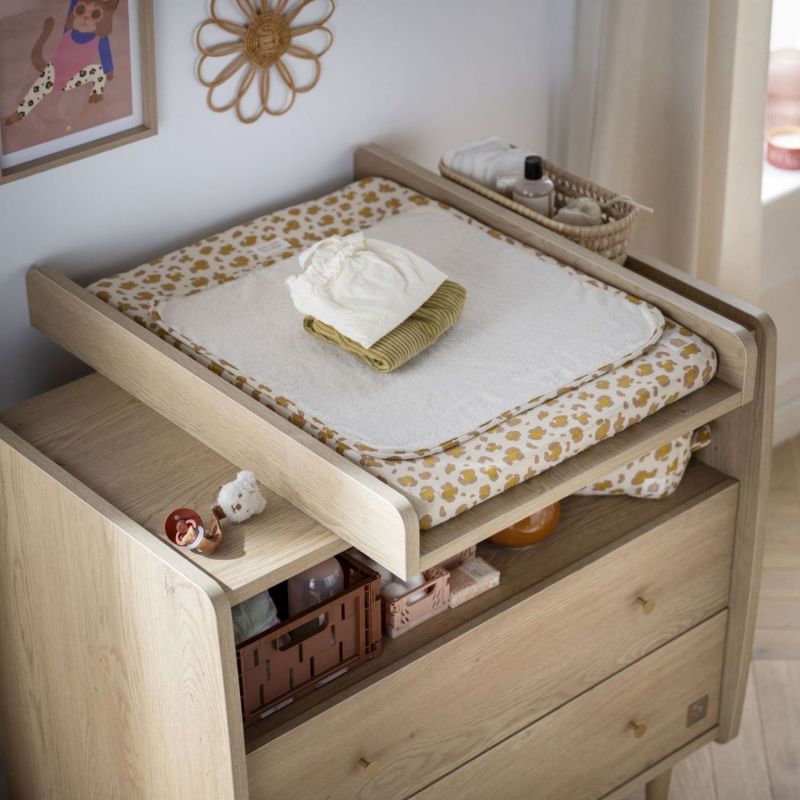 Plan à langer coulissant pour commode 2 tiroirs et 1 niche My Love Sauthon mobilier Ambiance 2