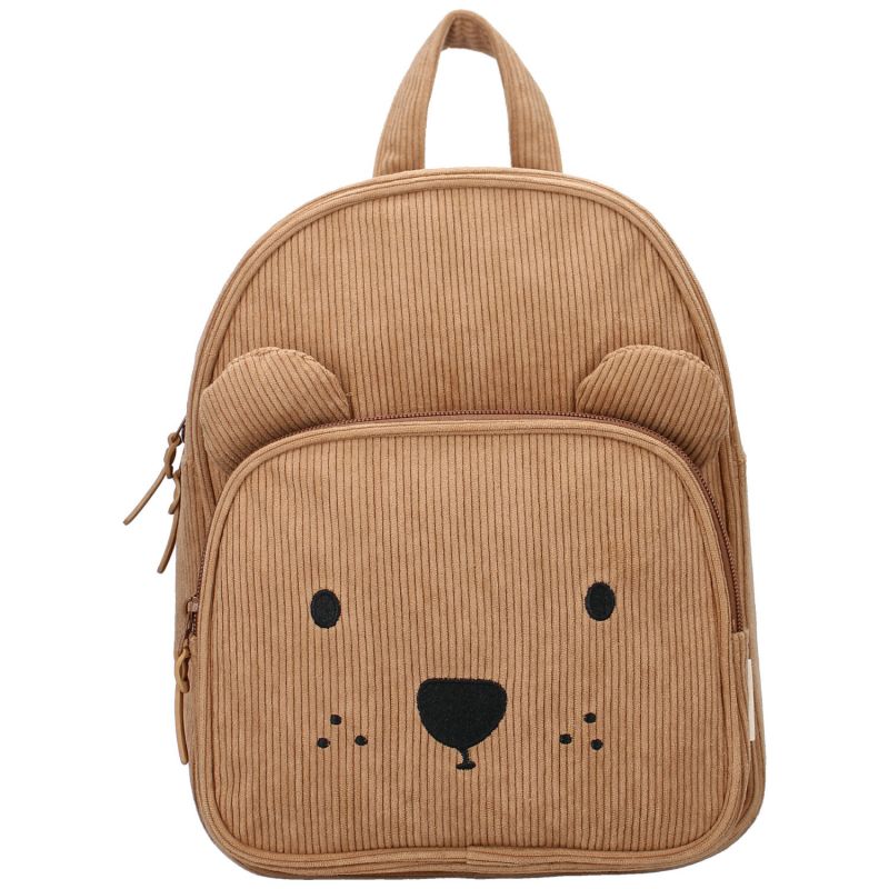 Sac à dos enfant Beary Excited Ourson côtelé beige (31 cm) Kidzroom Produit 2