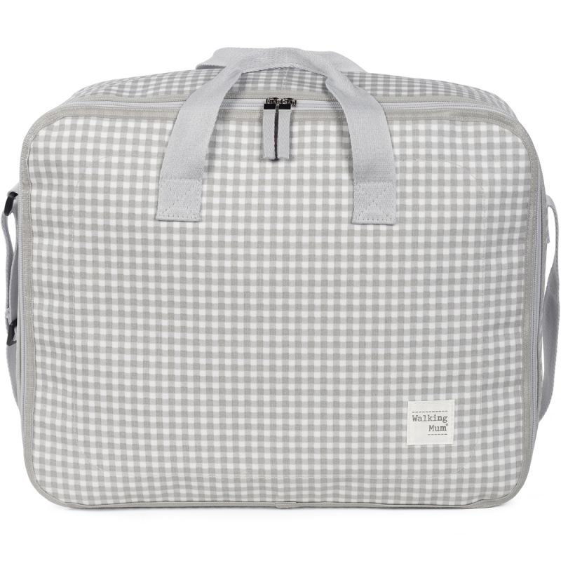 Valise de maternité I love vichy gris Walking Mum Produit 1 grande taille